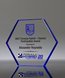 Picture of Starfire Blue Hexagon Full Color Award