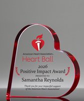 Picture of Starfire Red Heart Full Color Award