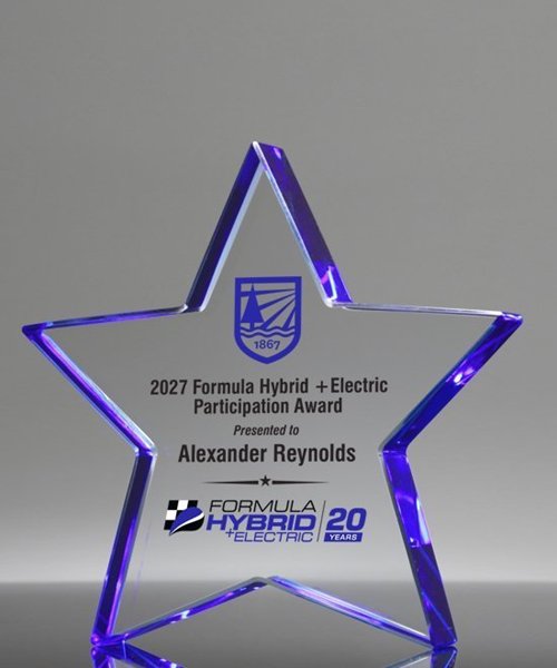 Picture of Starfire Blue Star Full Color Award