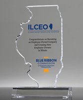 Picture of Illinois State Shape Full Color Award
