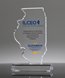 Picture of Illinois State Shape Full Color Award