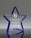 Picture of Starfire Crystal Blue Star Paperweight