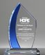 Picture of Starfire Crystal Blue Flare Award