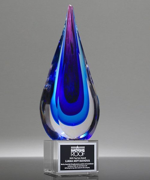 Picture of Orchid Blaze Signature Art Glass Award