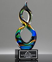 Picture of Utopia Art Glass Award - Black Base