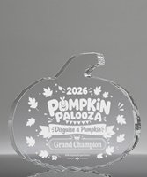 Picture of Acrylic Pumpkin Laser Engraved Paperweight