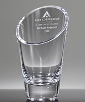 Picture of Luminous Crystal Slanted Vase