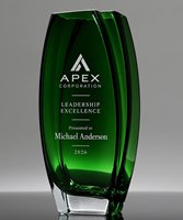 Picture of Lunaria Green Crystal Vase