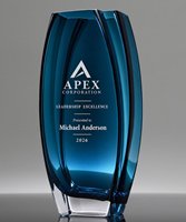 Picture of Lunaria Blue Crystal Vase