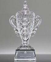Picture of Ornate Clear Crystal Cup Trophy