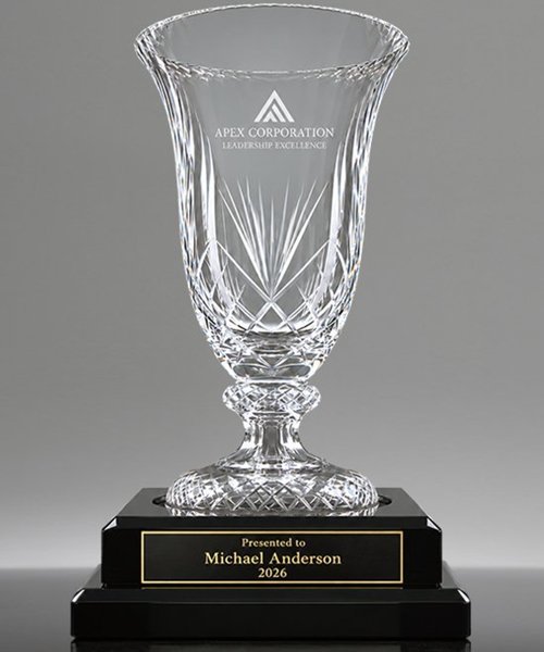 Picture of Elevated Cut Crystal Diamond Cup Trophy