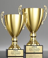 Picture of Gold Trophy Cup on Marble Base