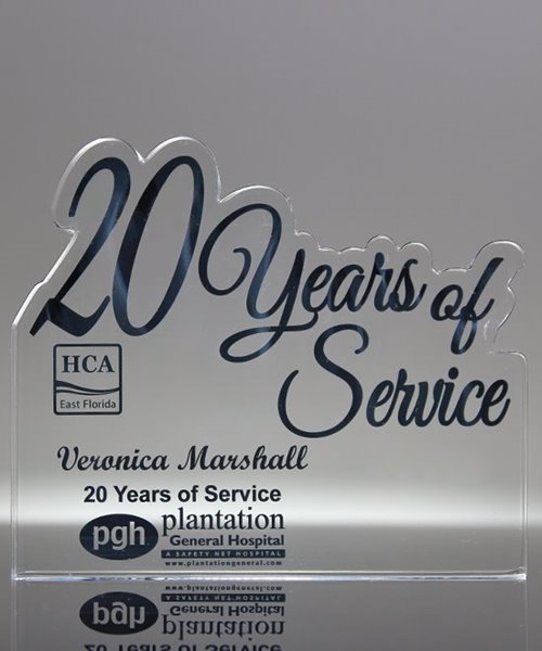 Personalized 20 years of service award