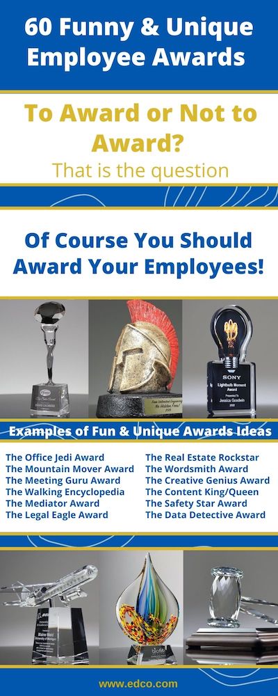 60 Funny and Unique Employee Awards Ideas