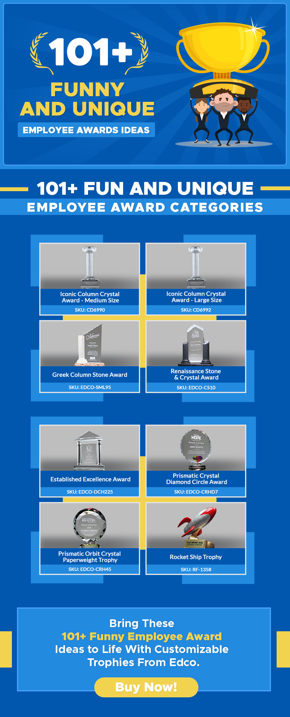 101+ Funny and Unique Employee Awards Ideas