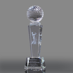 Collegiate Golf Crystal Award